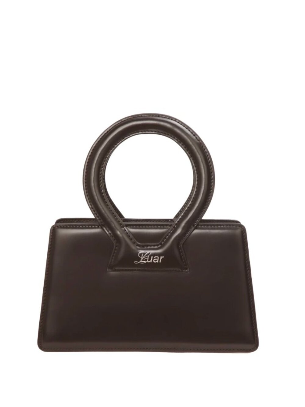 LUAR Small Ana in Smooth Brown Leather